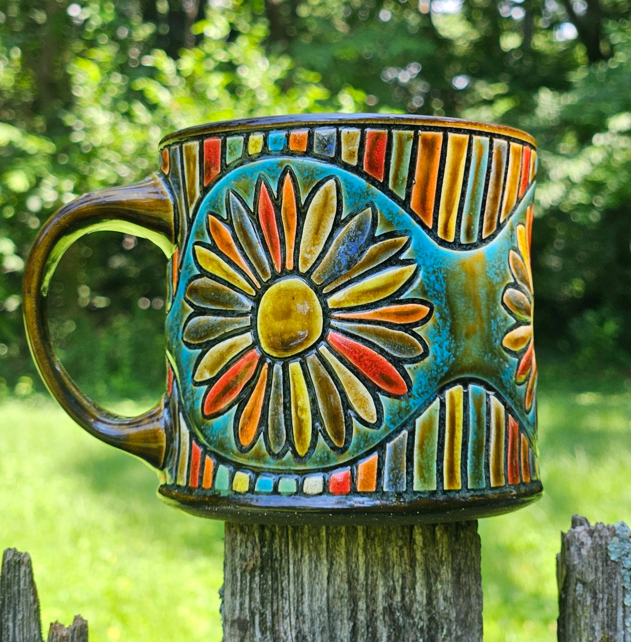 Rainbow Daisy Mug