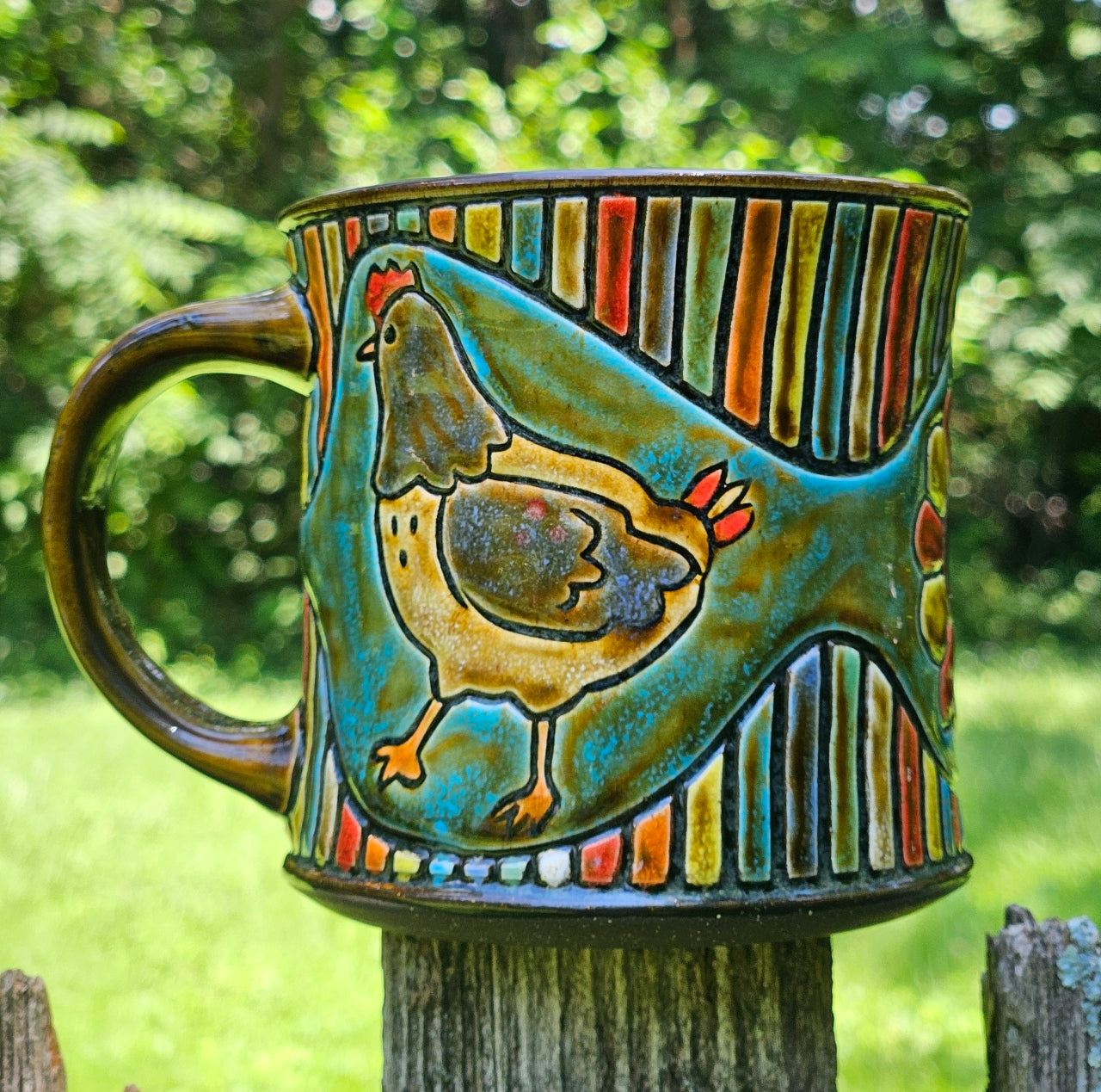 Chicken Flower Mug