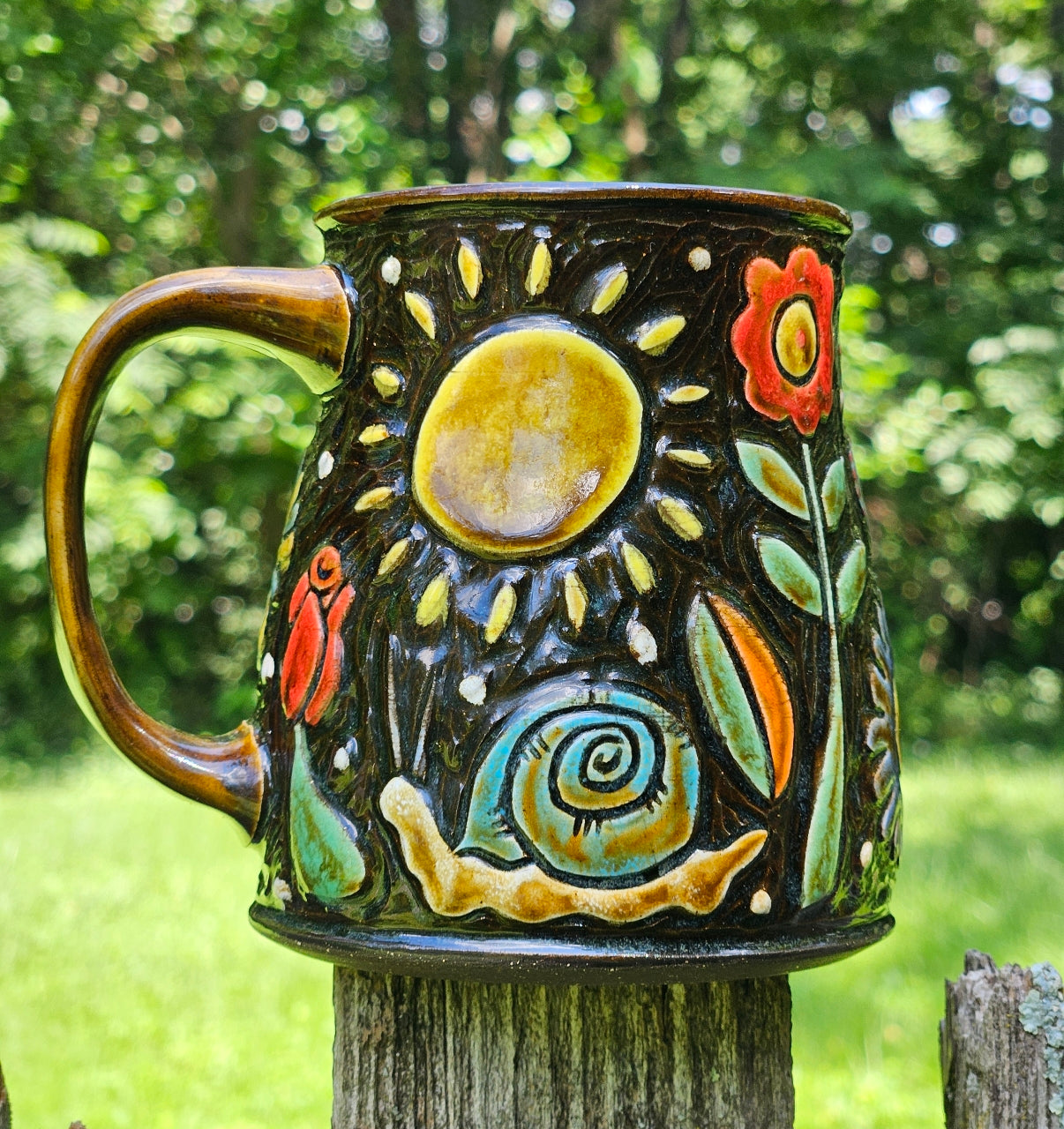 Sun and Snail Mug