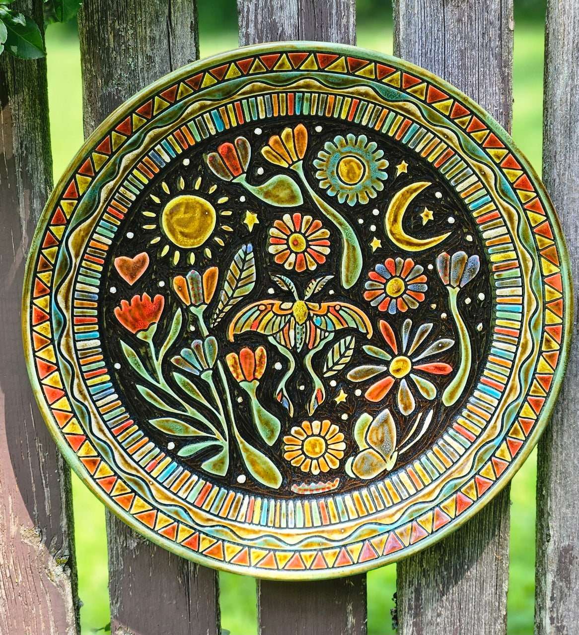 Large Luna Moth Plate