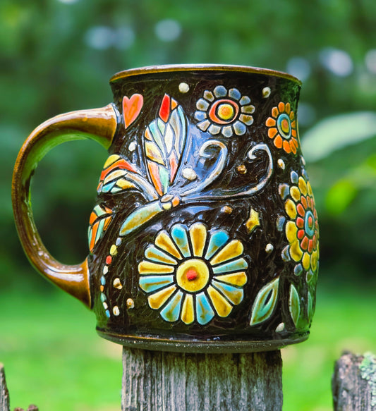 Dragonfly Moon Mug