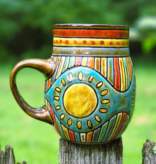 Rainbow Sun  Mug