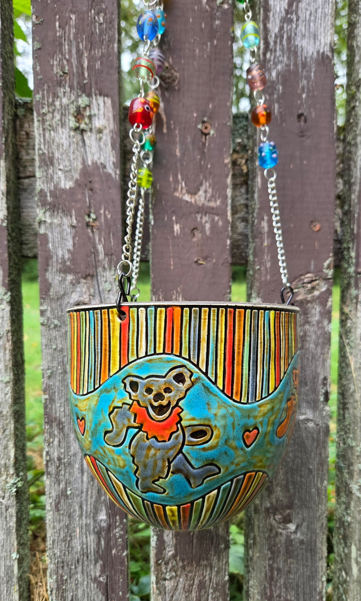 Dancing Bear Hanging Basket