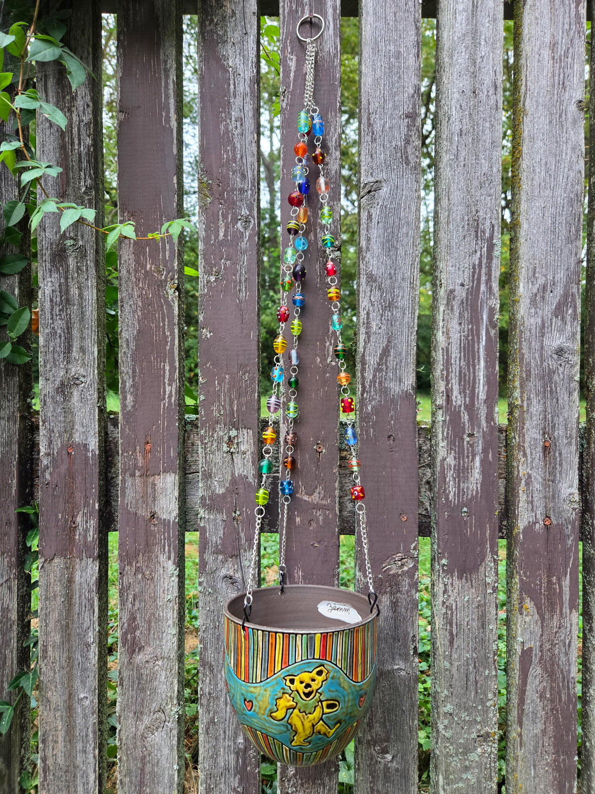 Dancing Bear Hanging Basket