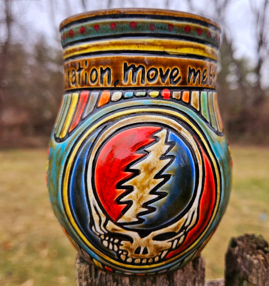 "Inspiration, move me brightly" Stealie Mug