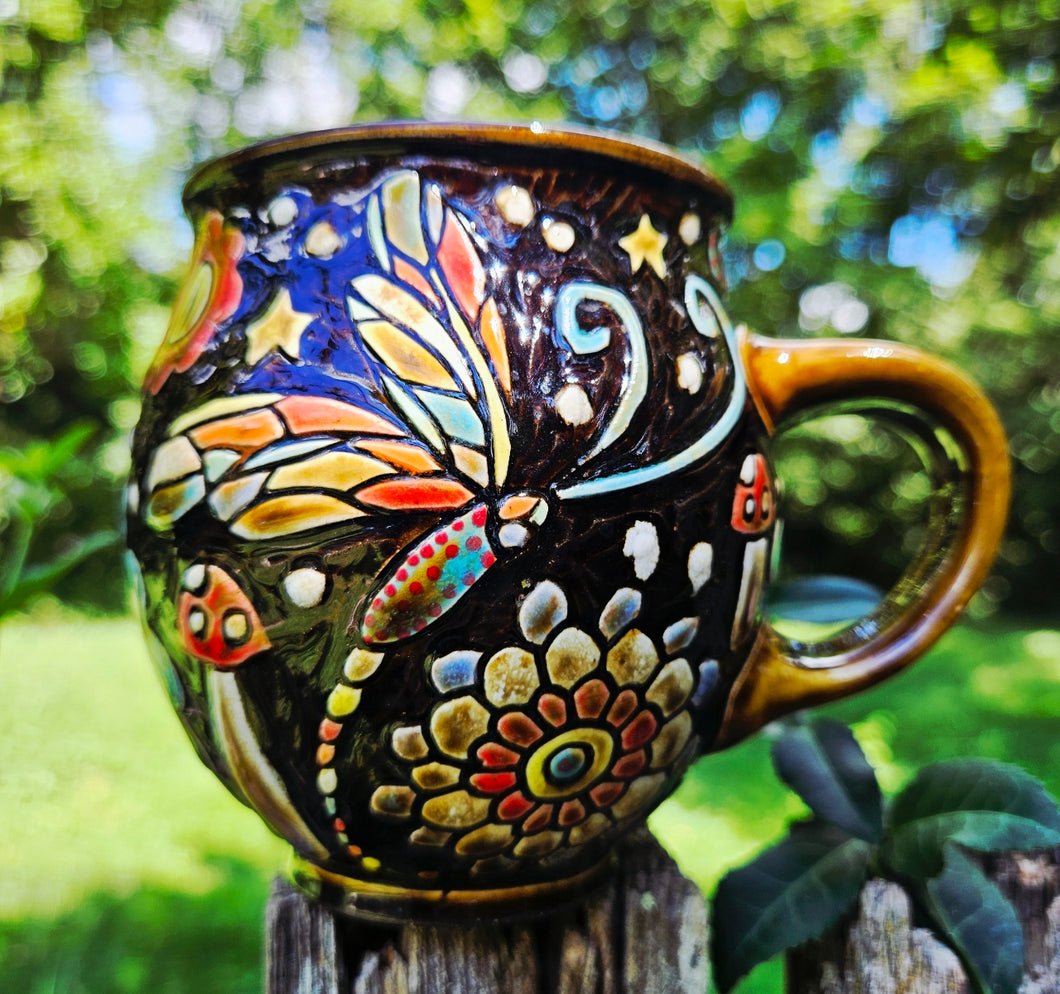 Dragonfly Moon mug