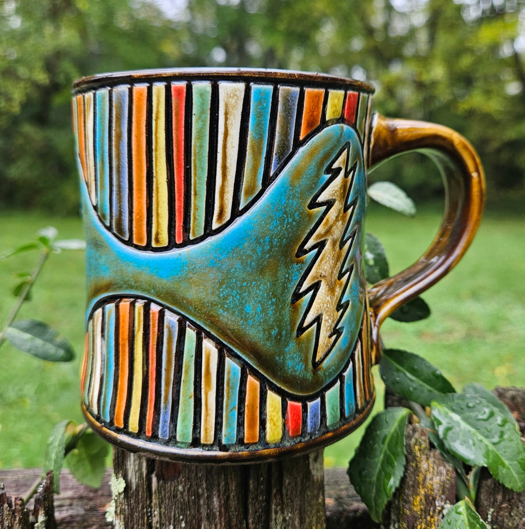 PRE-ORDER 3 Bolt Rainbow mug