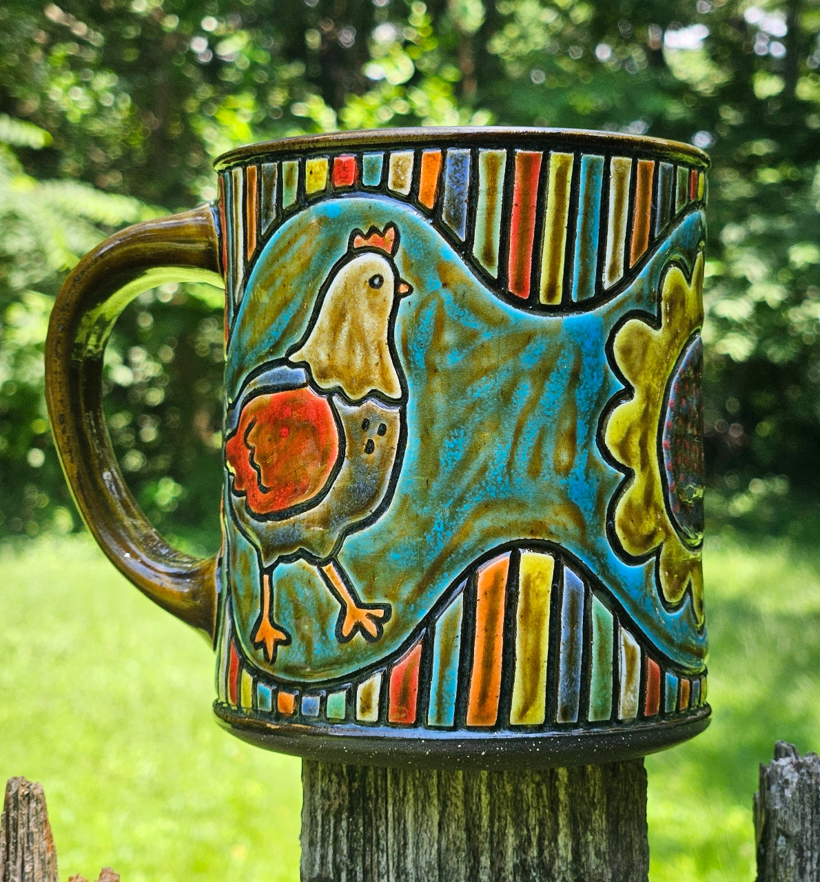 Chicken Flower Mug