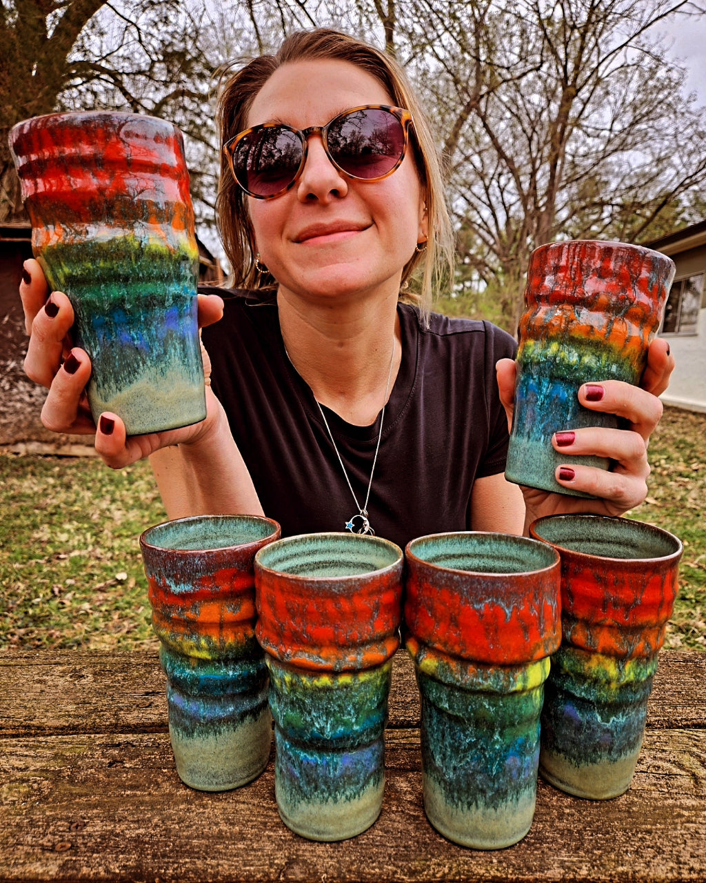 PRE-ORDER Tie Dye Rainbow Tumbler