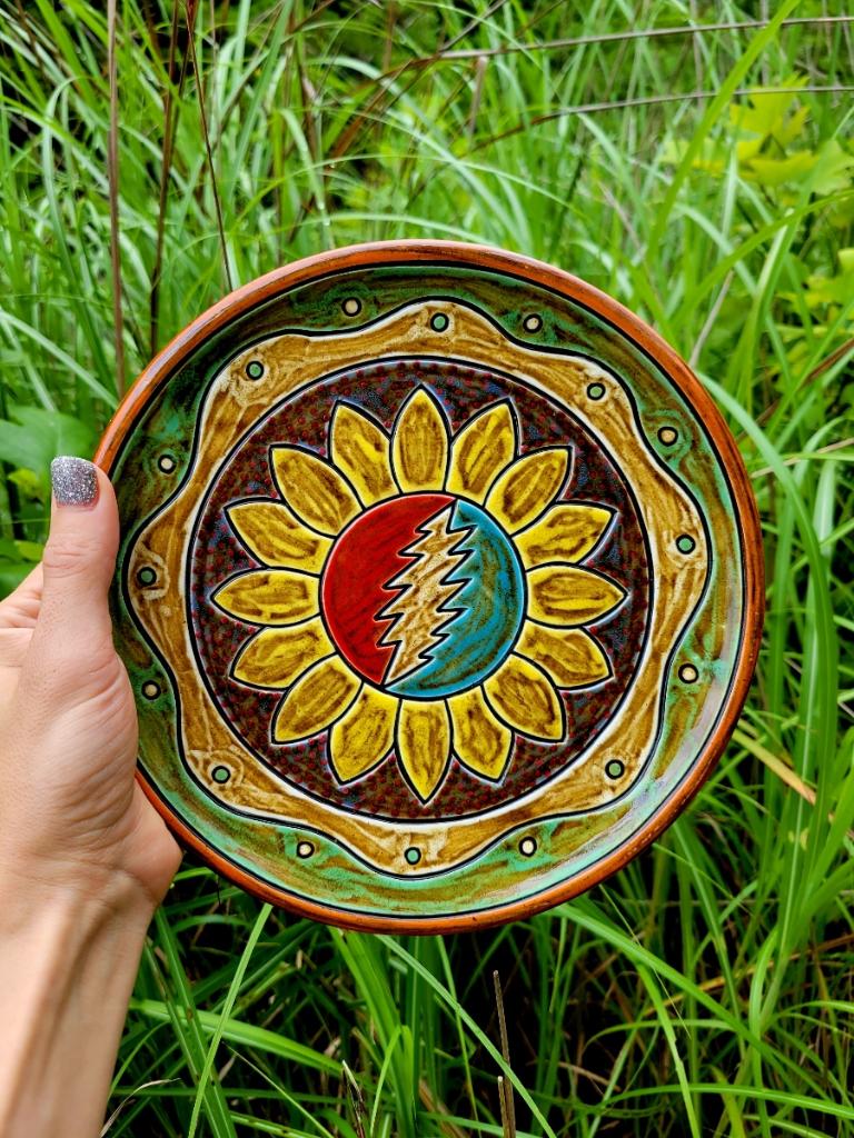Sunflower/Stealie Plate